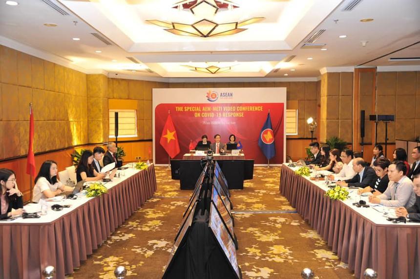 Hội nghị Bộ trưởng Kinh tế ASEAN - Nhật Bản về ứng phó đại dịch Covid-19 phục hồi kinh tế